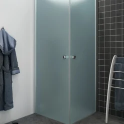 Dansani brusedør, frosted glas, 200 cm, 87-89 cm
