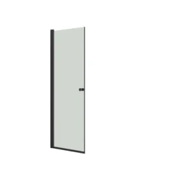Dansani brusedør, H:200x77-79 cm, sort/klar