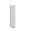 Dansani brusevæg, klart glas, 1978 x 470-490 mm, 6 mm, krom
