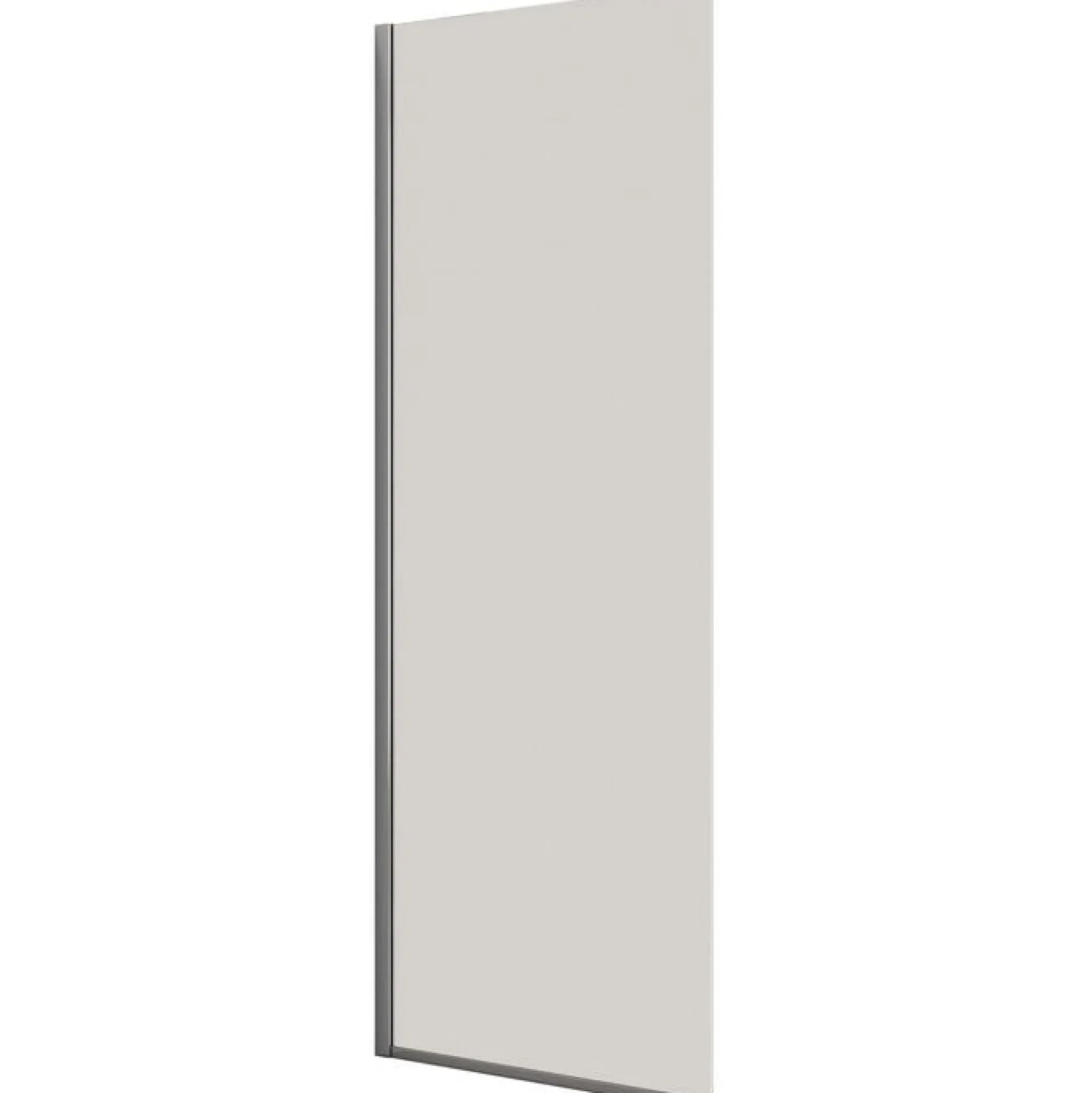 Dansani brusevæg, klart glas, 1978 x 870-890 x 6 mm, krom