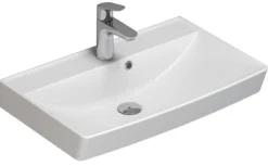 Dansani Cappella vask, 62 cm, porcelæn, hvid