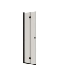 DANSANI Foldedør, 200 cm, 67-69 cm, sort/klar