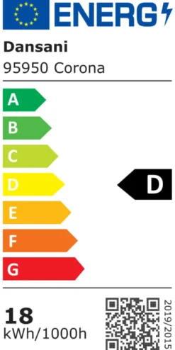 Dansani Spejl Corona m/lysstyring, 105x50 cm
