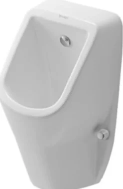 D-code urinal med dyse tilslutning bagfra, med flue