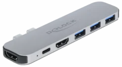 Delock docking station til MacBook, Dual HDMI 4K / PD / Hub
