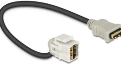 DeLOCK Keystone med kabel, HDMI, 22cm, grå