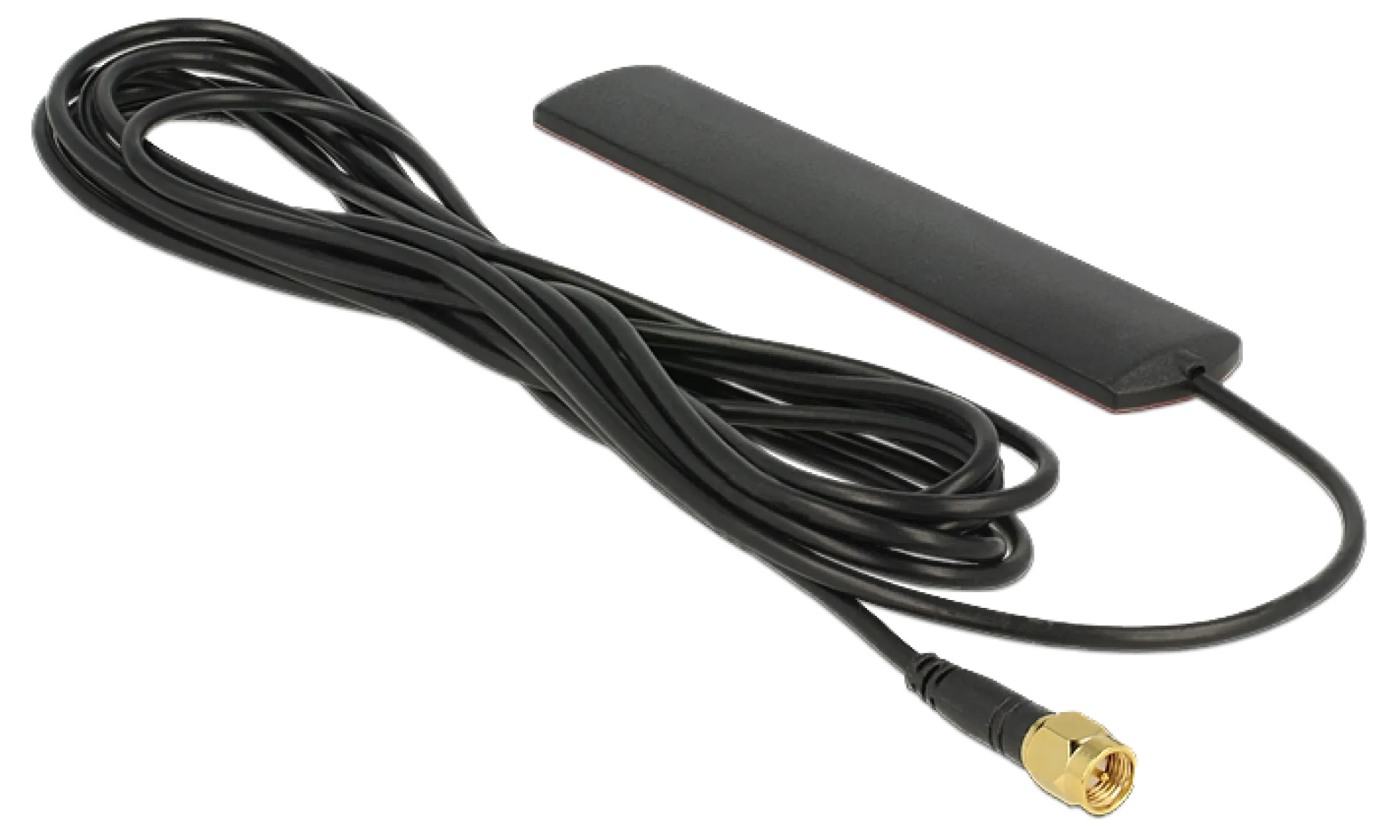 Delock LTE Antenne SMA 3 dBi omnidirektional starr schwarz Klebemontag
