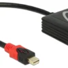 DeLOCK mini DisplayPort til HDMI-adapter, aktiv, 4K i 60Hz, sort