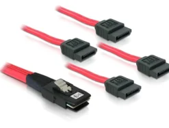DeLOCK Multilane SAS-kabel SFF-8087 til 4xSATA 7-pin, 50cm