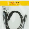 DeLOCK strømsplitter, en 5.5x2.1 mm 24V DC hun til fire 24V DC han, 0