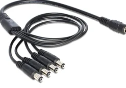 DeLOCK strømsplitter, en 5.5x2.1 mm 24V DC hun til fire 24V DC han, 0