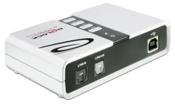 DeLOCK USB 2.0 lydkort, 7.1, tilslutninger til hovedtelefoner, højtaler