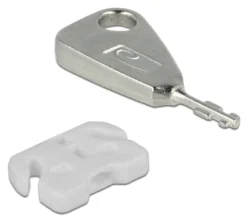 DeLOCK USB Port Blocker, 5 USB locks, 2 keys, hvid