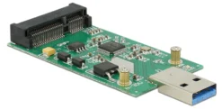 DeLOCK USB 3.0 to mSATA converter, 5Gb/s, 1xUSB type A han, 1xmSATA