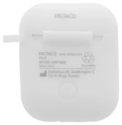 DELTACO AirPods silikone cover, hvid