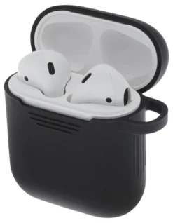 DELTACO AirPods silikone cover, sort