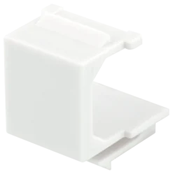 DELTACO blank cover for Keystone ports, 5-pack, hvid