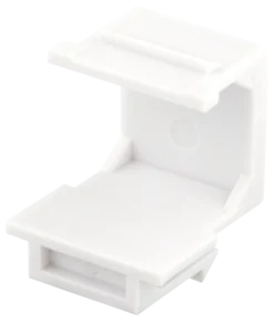 DELTACO blank cover for Keystone ports, 5-pack, hvid