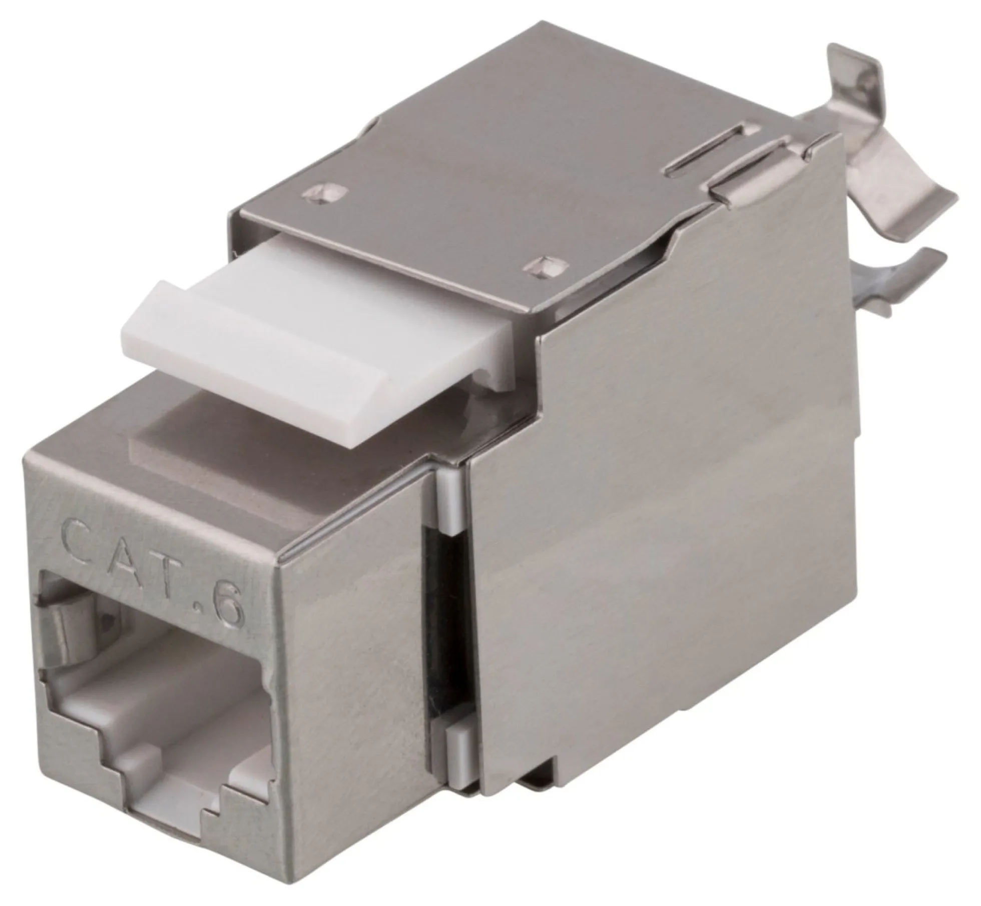 DELTACO Cat6 shielded Keystone jack, LSA/110 termination, plastic, 180