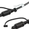 DELTACO Digital Fiberkabel Audio, Toslink-Toslink, 1m