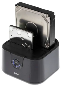 DELTACO Direkte docking til dobbelt 2,5" og 3,5" SATA-harddiske, SA