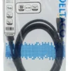 DELTACO DisplayPort kabel, 1m, 4K UHD, DP 1.2, sort
