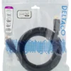 DELTACO DisplayPort kabel, 5m, 4K UHD, DP 1.2, sort