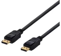 DELTACO DisplayPort monitor kabel, 20-pin m - m, 10m, sort