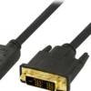 DELTACO DisplayPort til DVI-D Single Link monitorkabel, 20-pin han - 1