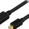 DELTACO DisplayPort til Mini DisplayPort monitorkabel, 20-pin han-han,
