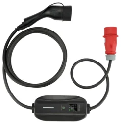 Deltaco E-Charge elbilslader til CEE-stik, 3-faset, type 2, 8-16A, 6 meter