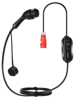 Deltaco E-Charge elbilslader til CEE-stik, 3-faset, type 2, 8-16A, 6 meter