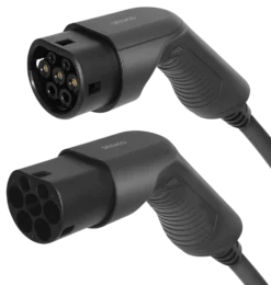 Deltaco E-Charge ladekabel til elbil, type 2, 3-faset, 16A, 11 kW, 3 meter