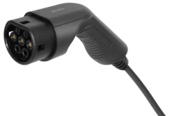 Deltaco E-Charge ladekabel til elbil, 5 meter, type 2, 1-faset, 16A, 3,6 kW, 10 meter