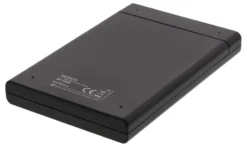 DELTACO ekstern harddisk kabinet, USB 3.0, skydedør, 2,5 "HDD, sort