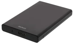 DELTACO ekstern harddisk kabinet, USB 3.0, skydedør, 2,5 