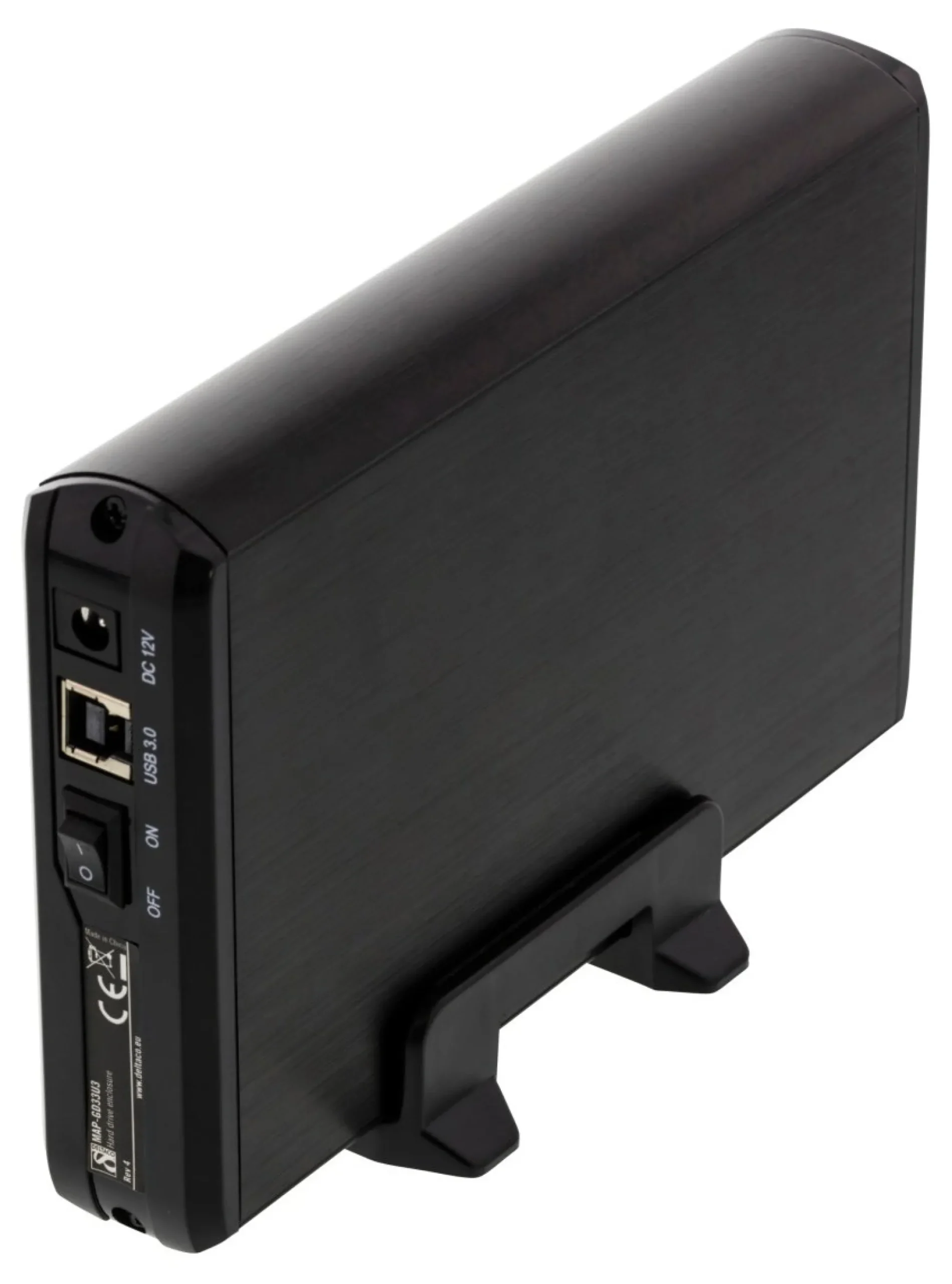 DELTACO eksternt kabinet til 1x3,5" SATA-harddisk, SATA 6Gb/s,