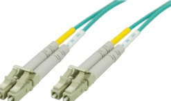 DELTACO fiberkabel, LC - LC, 50/125, OM3, duplex, multimode, 0,