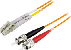 DELTACO fiberkabel, LC - ST, 62,5/125, OM1, duplex, multimode,