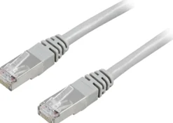 DELTACO F/UTP Cat5e patchkabel, grå