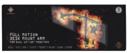 DELTACO GAMING Dobbeltmonteret bordmontering, 13"-32" screens, VESA 75x75/10