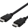 DELTACO HDMI cable FSC, HDMI High Speed w/Ethernet, CCS, 3,0m, sort