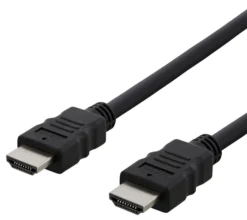 DELTACO HDMI cable FSC, HDMI High Speed w/Ethernet, CCS, 2,0m, sort