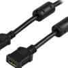 DELTACO HDMI 1.3 forlængerkabel, HDMI Type A han - hun, 2m, sort