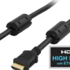 DELTACO HDMI kabel, HDMI High Speed med Ethernet, vinklet HDMI Type A