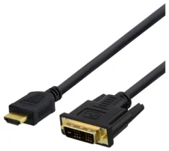 DELTACO HDMI til DVI kabel, 7m, Full HD, sort