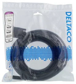 DELTACO HDMI til DVI kabel, 7m, Full HD, sort