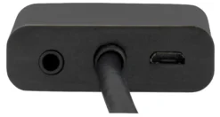 DELTACO HDMI til VGA adapter, 19-pin han - 15-pin hun, 0.2m, sort
