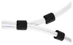 DELTACO Hook and loop fastener cable, 20mm width, 18cm, 10-pack, sort