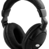 DELTACO, hovedtelefon med volumekontrol, 2,2m kabel, sort